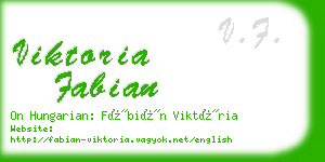 viktoria fabian business card